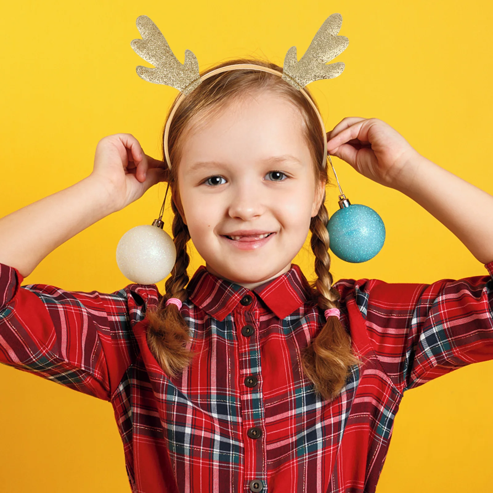 

4Pcs Kids Antler Hair Hoop Christmas Headband Party Hair Accessories for Women Girls Antler Headbands for Women