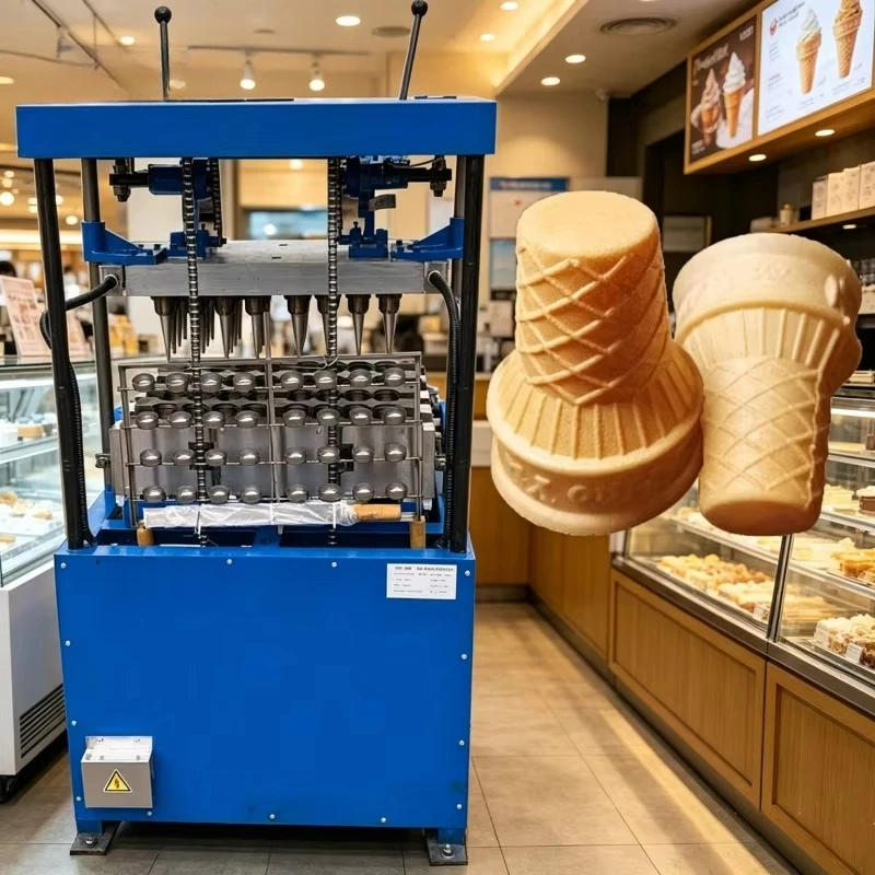 Energy Saving Commercial Snack Machine Egg Roll Wafer Cup Stick Ice Cream Sugar Cone Egg Roll Maker Machine Customized
