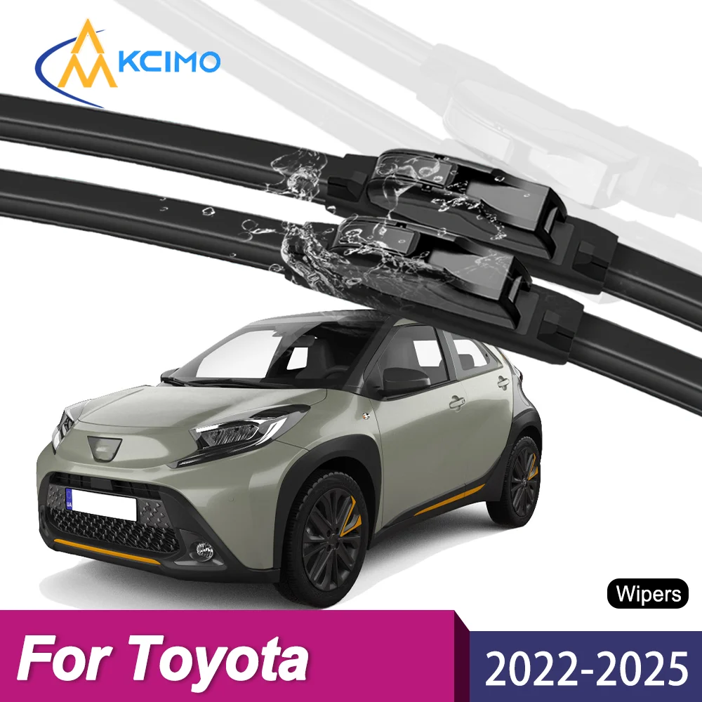 Upgrade Your Wiper System 2PCS Premium All-Season Blades For Toyota Aygo X AB70 2022-2025 Long-Lasting Clear Vision Guaranteed