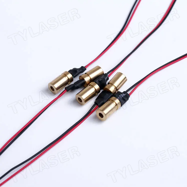 Adjustable Focus D6X13mm 650nm 1mw 5mw Red Line Diode Copper Head Focusable Professional Laser Module Metal Laser