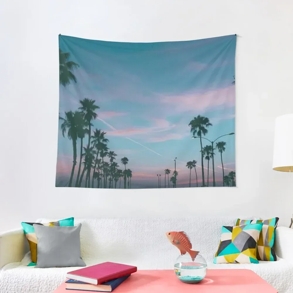 

LA Sunset Tapestry Aesthetic Room Decoration Wall Hanging Tapestry