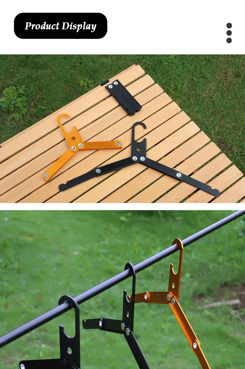Outdoor Reise Camping Aluminium Legierung Klapp Mantel Kleiderbügel Mantel Trocknen Rack platzsparende Metall Kleiderbügel Kleiderschrank Organizer – Detail 19
