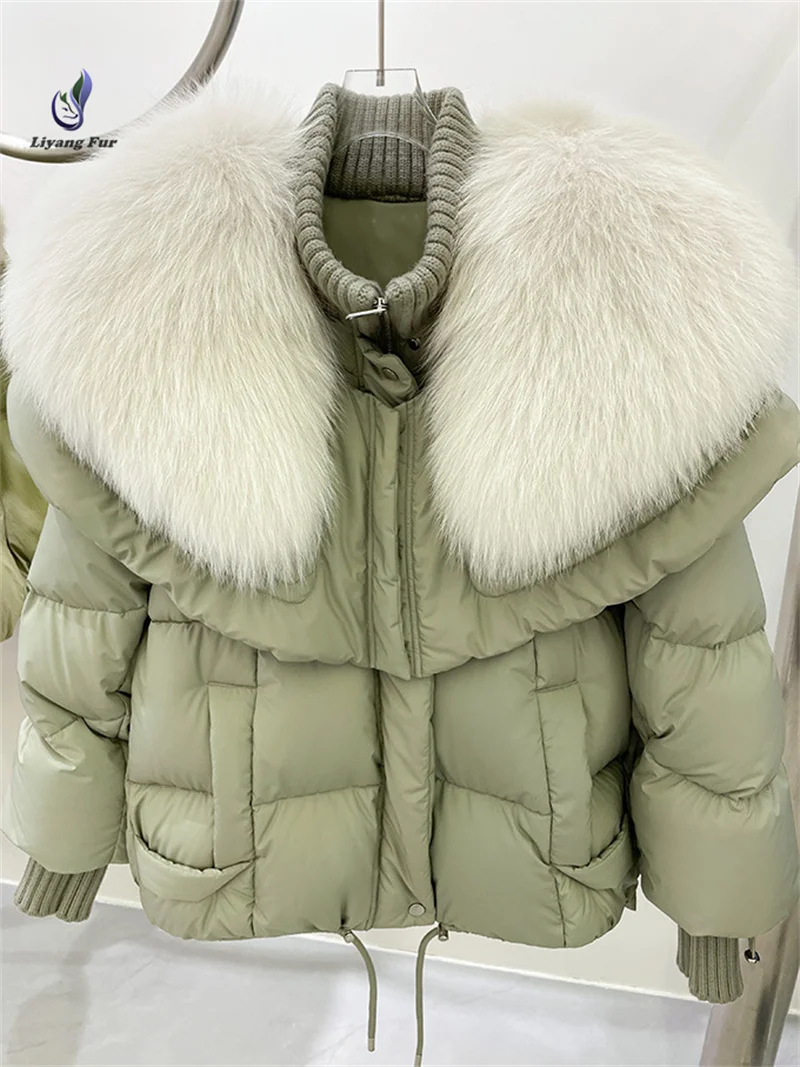 Duck Down Puffer Coat para mulheres, jaqueta Bubble Feather, moda inverno quente, fornecimento por atacado