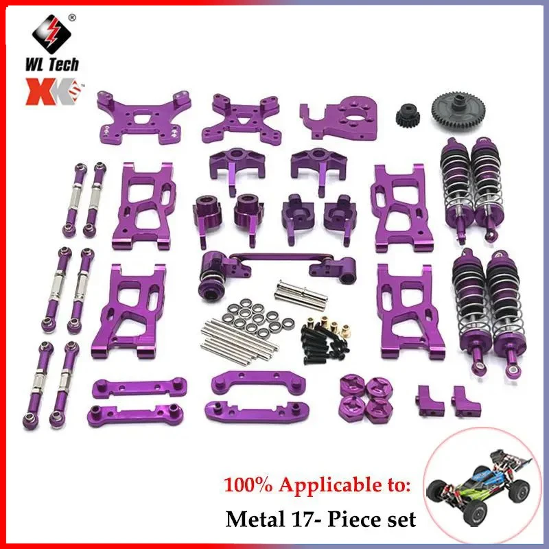 For WLtoys 144010 144001 144002 124017 124019 RC Car, Metal Conversion Parts, Upgrade Kits, Wearing Parts Replacement