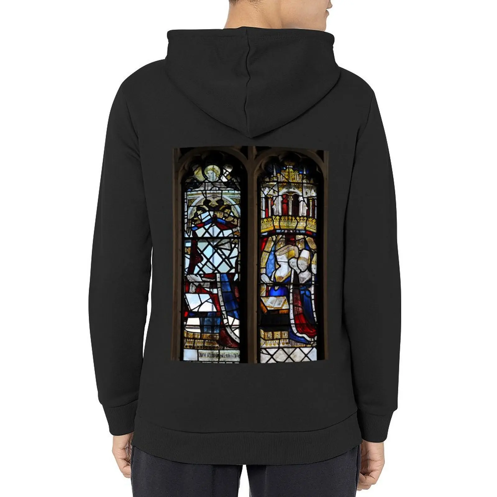 

Medieval Stained Glass Hoodie men's clothing autumn jacket men aesthetic clothing anime clothing oversized hoodie