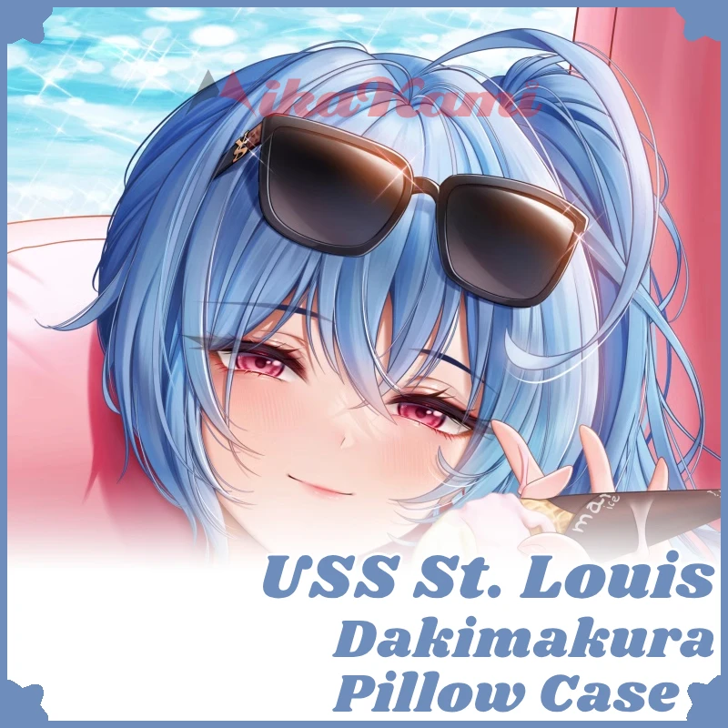 USS St Louis Dakimakura Azur Lane Game Pillow Case Hugging Sexy Cushion Cover Otaku Full Body Pillowcase Home Bedding Decor Gift