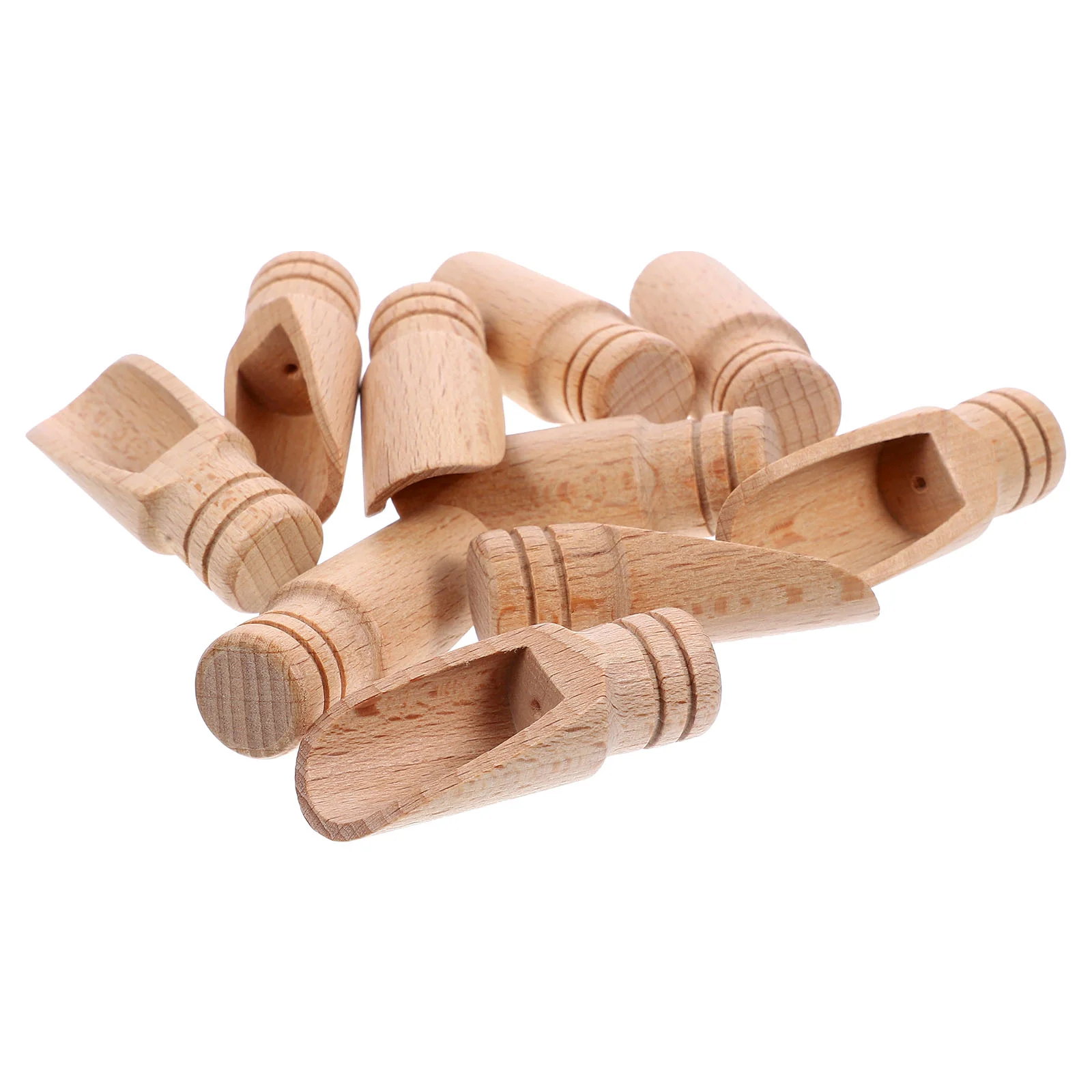 10Pcs Bath Salt Wood Salt Milk Wood Bath Salt Scoop Tiny Wooden Spoons