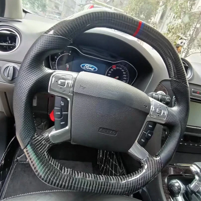 

100% оригинальное рулевое колесо из углеродного волокна с кожей/Алькантара для Ford Mondeo