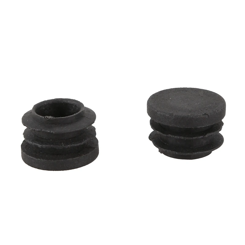 Round Table Chair Leg Tube Pipe Insert End Cap 19Mm Dia 90Pcs Black