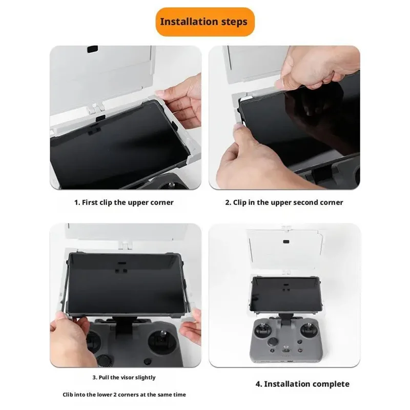 DJI Mavic 4 Pro用リモートコントローラーRC Pro2サンフードスクリーン保護ライトケース、DJI Mavic 4 Proドローンアクセサリー用