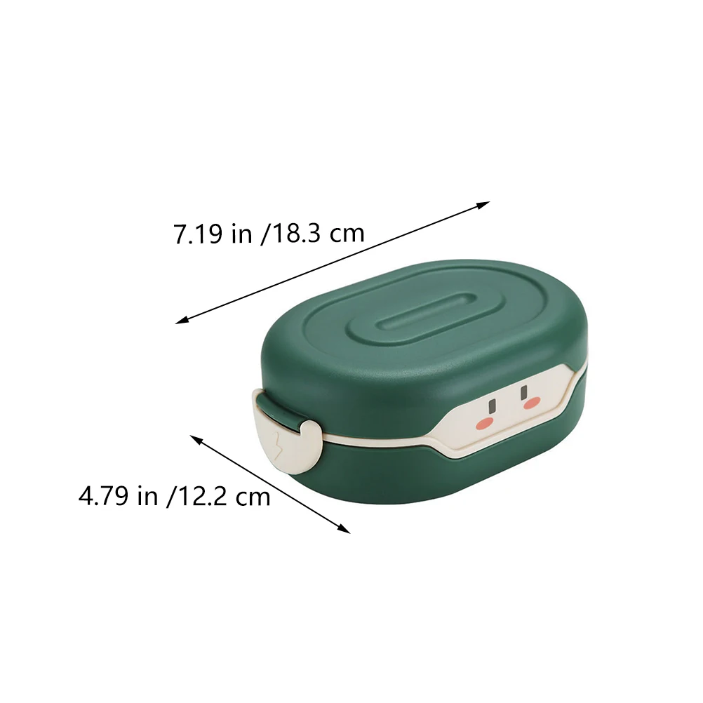 

Portable Lunch Box Adorable Travel Food Containers Grid for Picnic Compartment Pp Office Holder Lunchable School