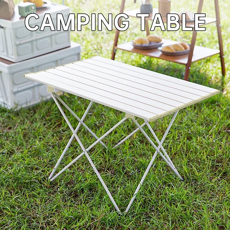 

Ultra Light Portable Folding Table Black Camping Table High Strength Aluminum Alloy Garden Party Picnic Barbecue Table