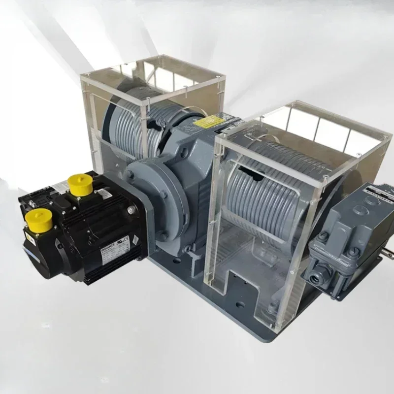 Hebezeug elektrische Doppelseil synchron plc präzise Position ierung intelligenter Servo aufzug mit Höhen begrenzer