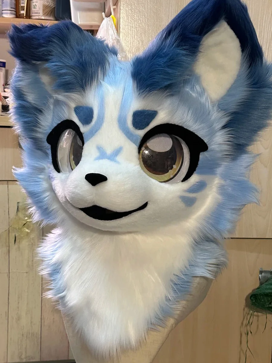 Fursuit تأثيري مخصص الفراء رئيس Kigurumi رئيس تأثيري كيمونو الفراء دعوى اليدوية رئيس الوحش مخصص الفراء دعوى KigurumiMasks Kig