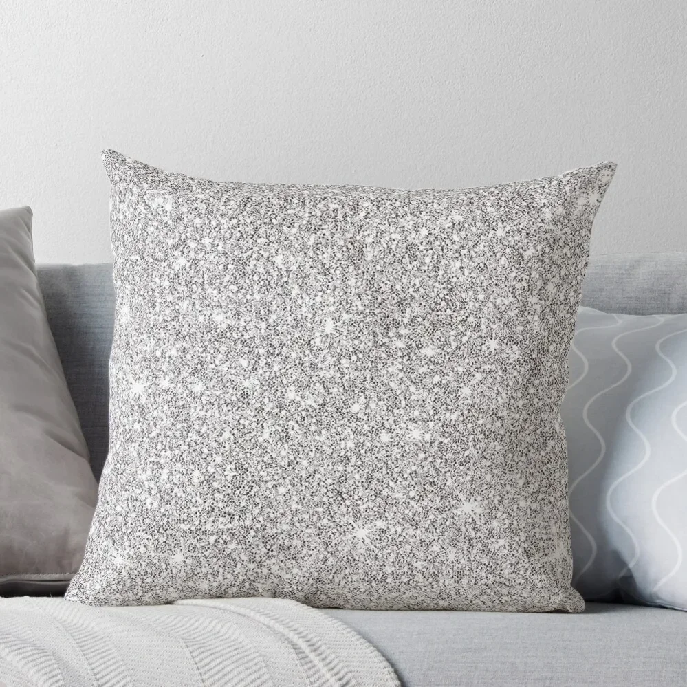 silver sparkles Throw Pillow Sitting Cushion Pillow Covers Decorative Luxury Sofa Cushions Pillow