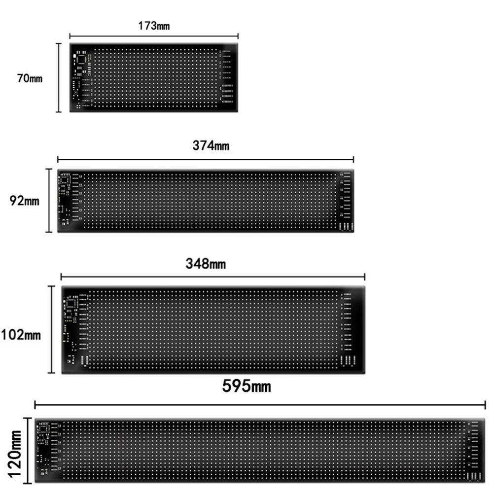 Truck Eye LED Matrix Pixel Panel Lighting Car Windshield Pixel Block Display Scrolling Text Board Screen remote Control for Truc