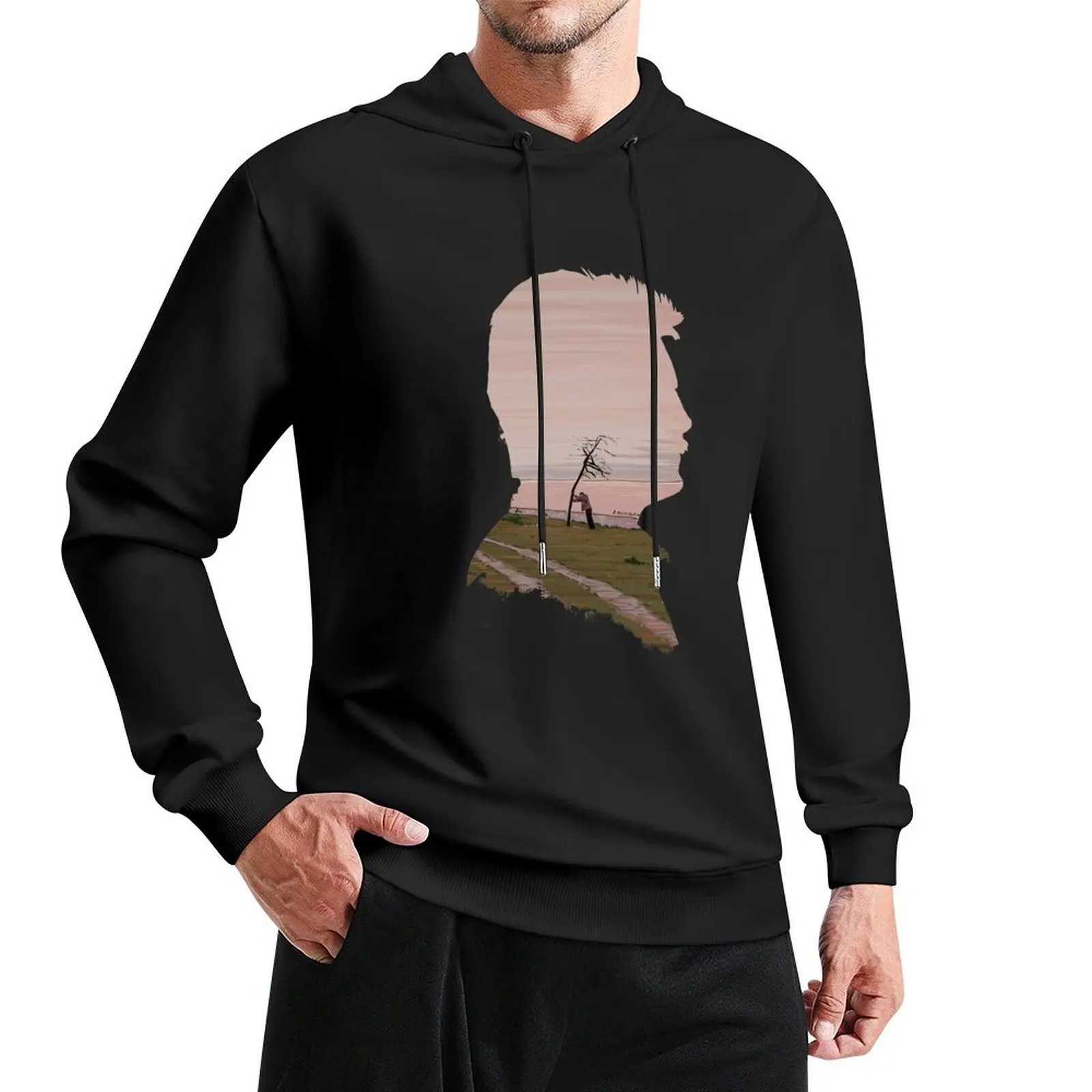 

The Sacrifice silhouette (Offret) by Andrei Tarkovski Illustration Pullover Hoodie streetwear men new hooded tee