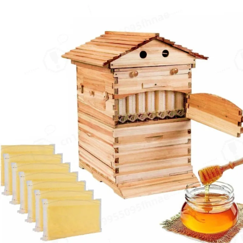 Full Boiled Wax Self-Flowing Honey Beehive Individually Wrapped Bee Foundation Beekeeping Machinery & Tools
