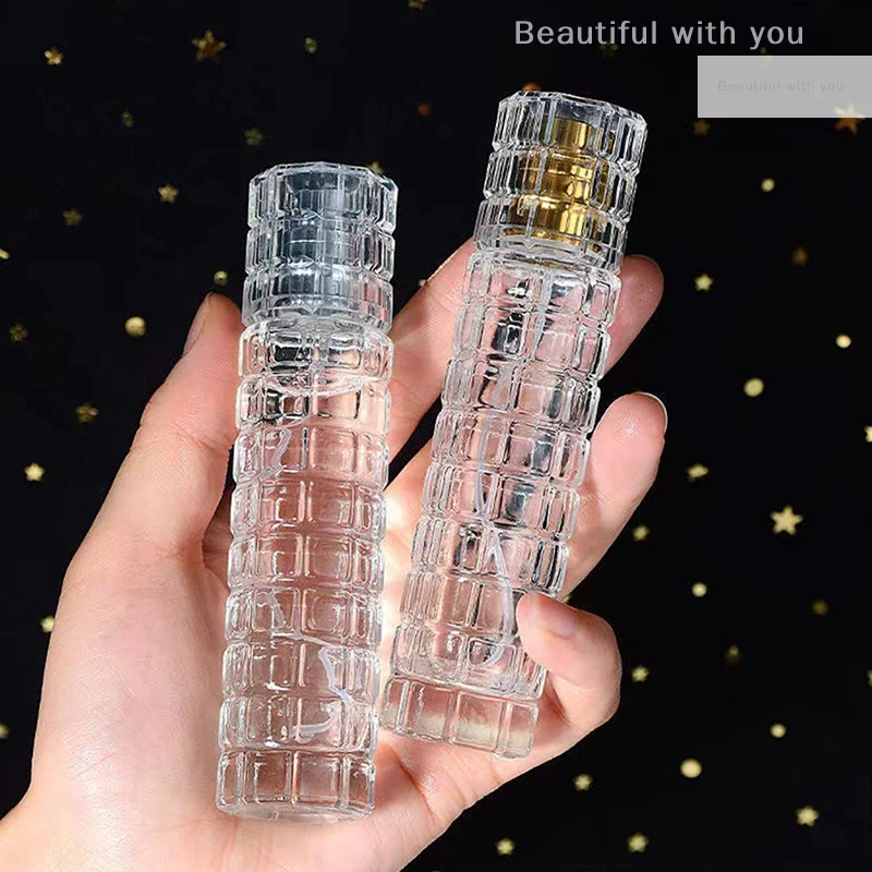 

30ml Glass Thick Bottom Cylinder Spray Perfume Bottle Empty Cosmetic Container Travel Portable Perfume Atomizer Bottle