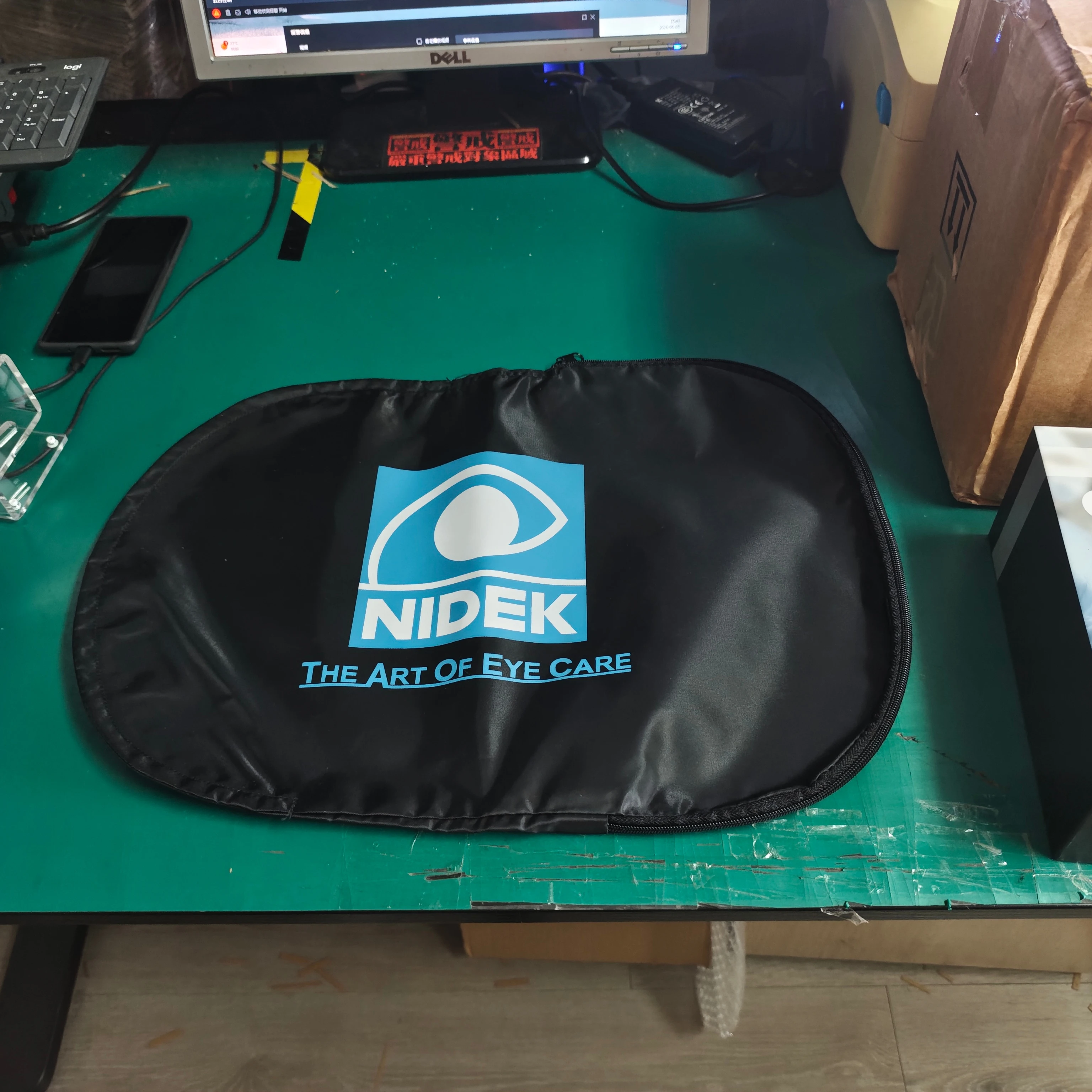 Brand New Vision Tester Nylon Anti Dust Cover with Zipper 4833| Phoropter Phoroptor Black Cover | Hard Nylon Material With Logo