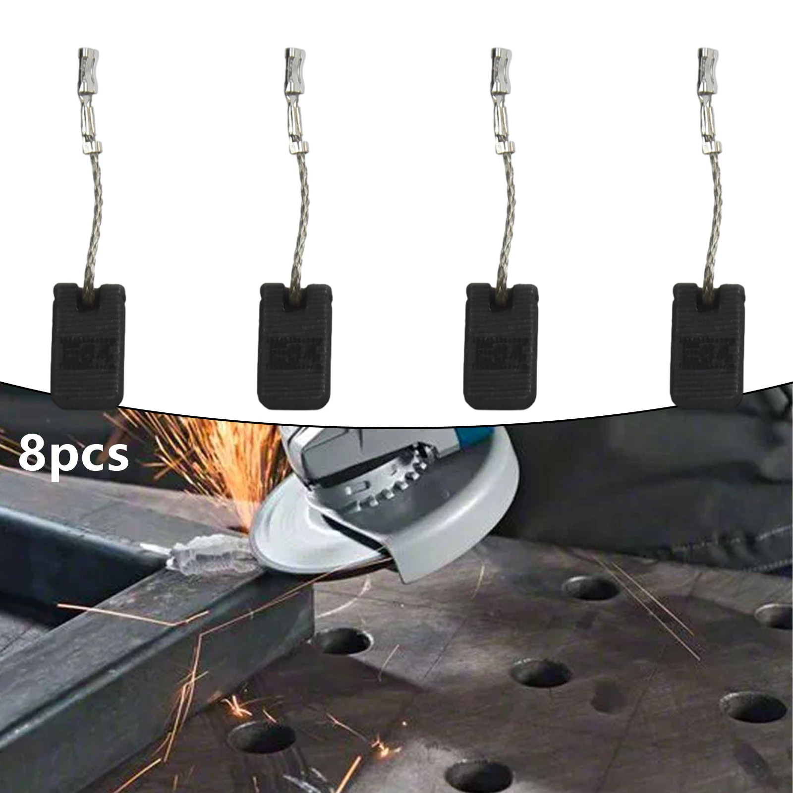 8Pcs Carbon Brushes for Motor 5x10x16mm Compatible with For GWS 1000 1100 1400 10 11 14 15125 Power Tools Motor Components