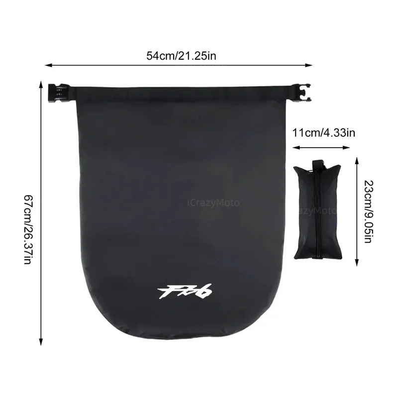 Portable Waterproof Motorcycle Helmet Bag For Yamaha FZ6 FZ-6 ZF6N FZ6R FAZER All Year Large Capacity Password Lock Anti-Theft