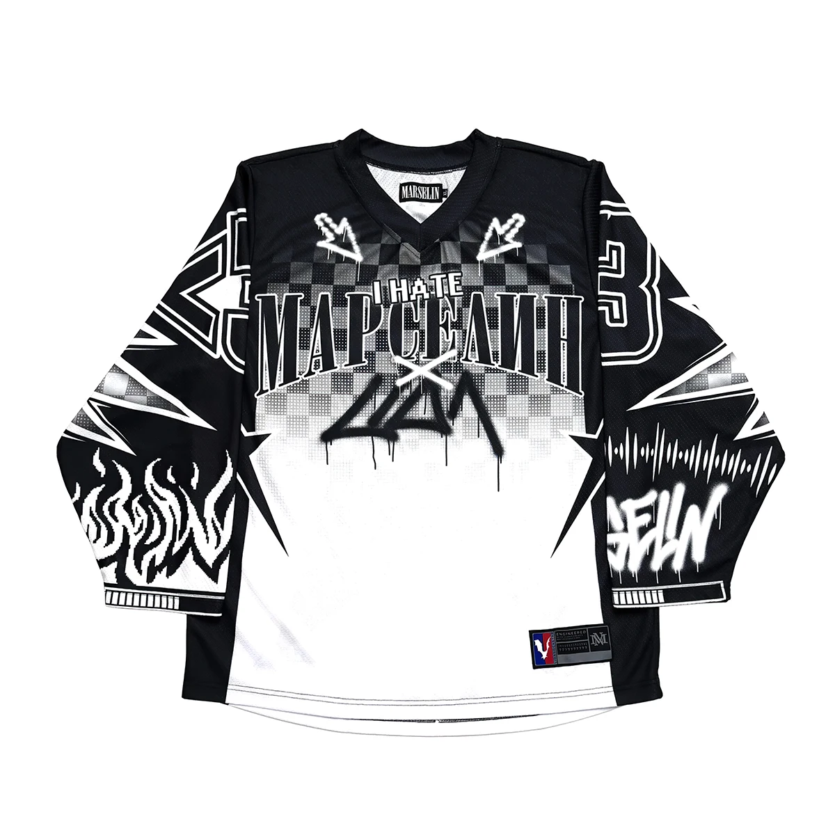 روسيا روك-زيدفرادادنا إذن جيرسي طويلة الأكمام تي شيرت الرجال النساء Harajuku عادية البيسبول جيرسي القمم المتضخم الملابس الكلاسيكية