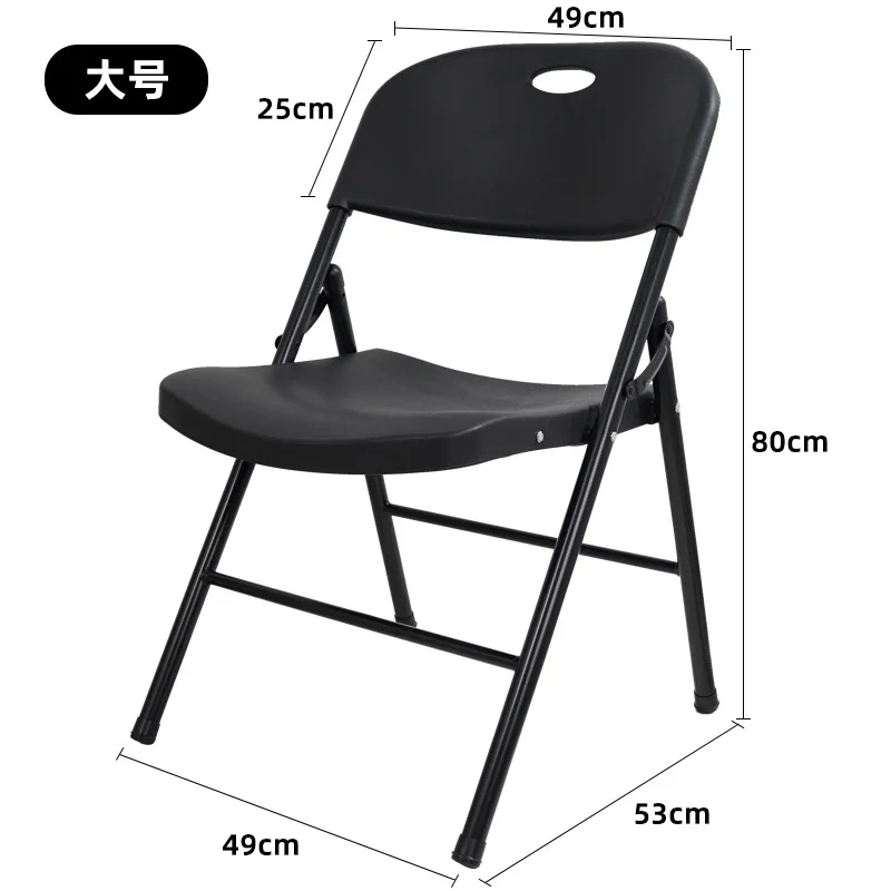 -ww Outdoor folding chair with thickened tube walls, widened and thickened seat, comfortable and leisure chair