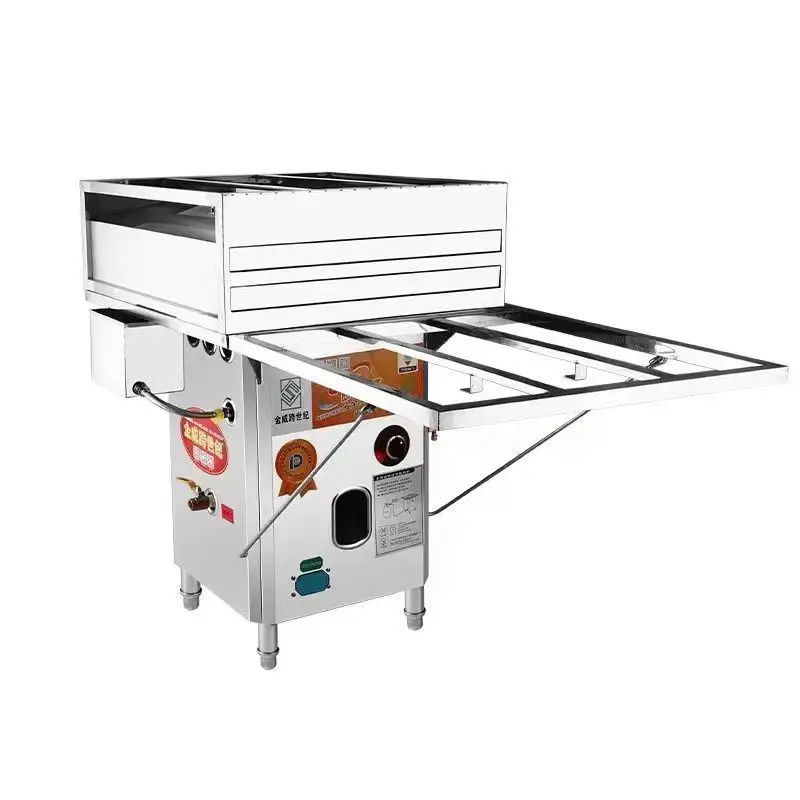 YJQ Rice Noodle Roll Machine Commercial Stall Steam Oven Steamer Yunfu Stone Grind Rice Noodle Roll Machine