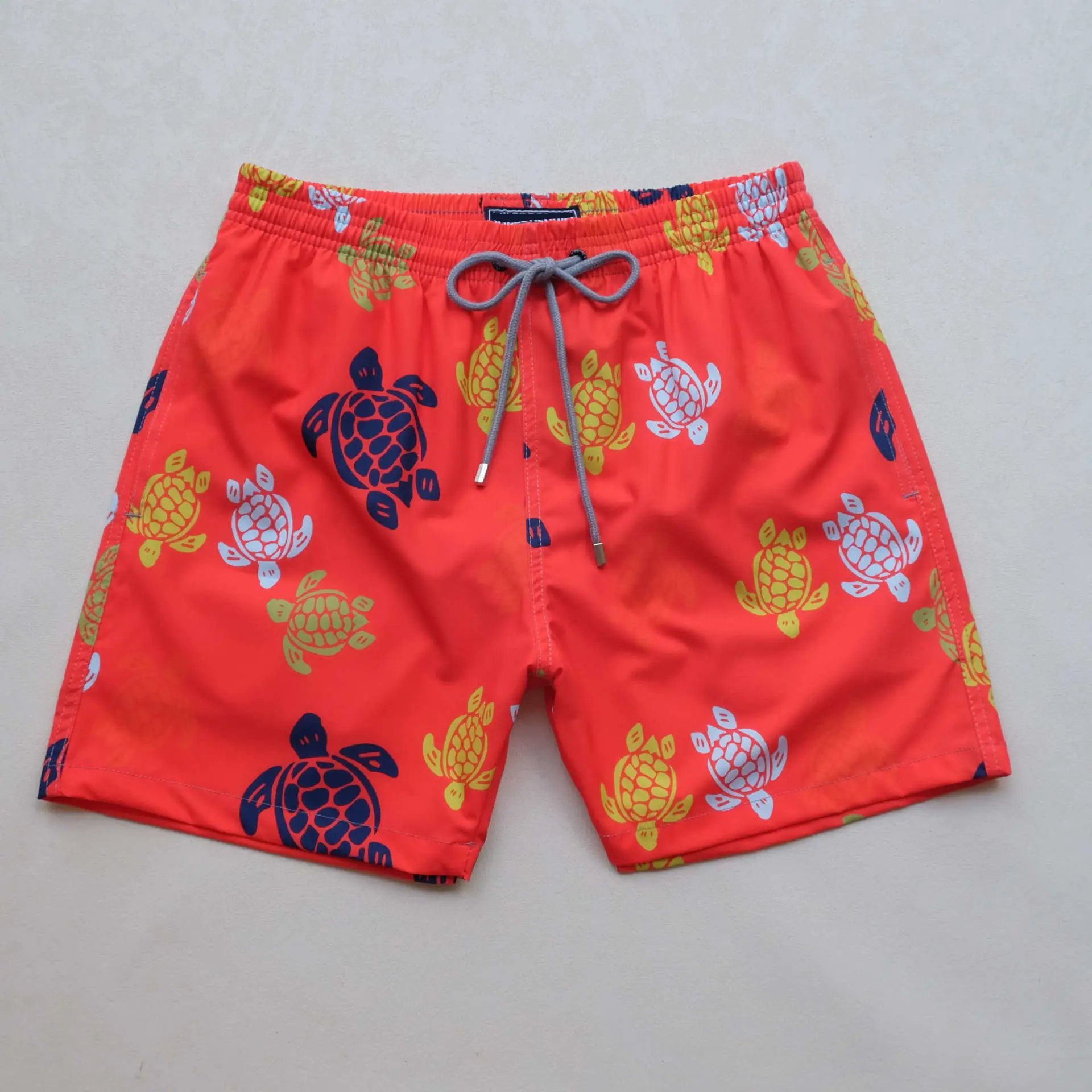 New Turtle Brand Fashionable Polyester Fabric Sports Summer Shorts Men's Beach Quick Drying Shorts Board Shorts With Pockets