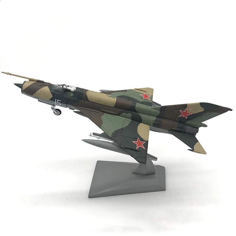 1/72 Scale Military Model Warplane Fighter Mig-21 Model Metal Diecast Aircraft Collectible Display