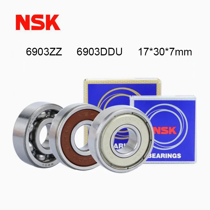 

Japan NSK 6903ZZ 6903DDU Bearing 5PCS 17*30*7 mm ABEC-7 Deep Groove Ball Bearing 6903ZZ 2RS 6903-2RS Metal Rubber Sealed Cover