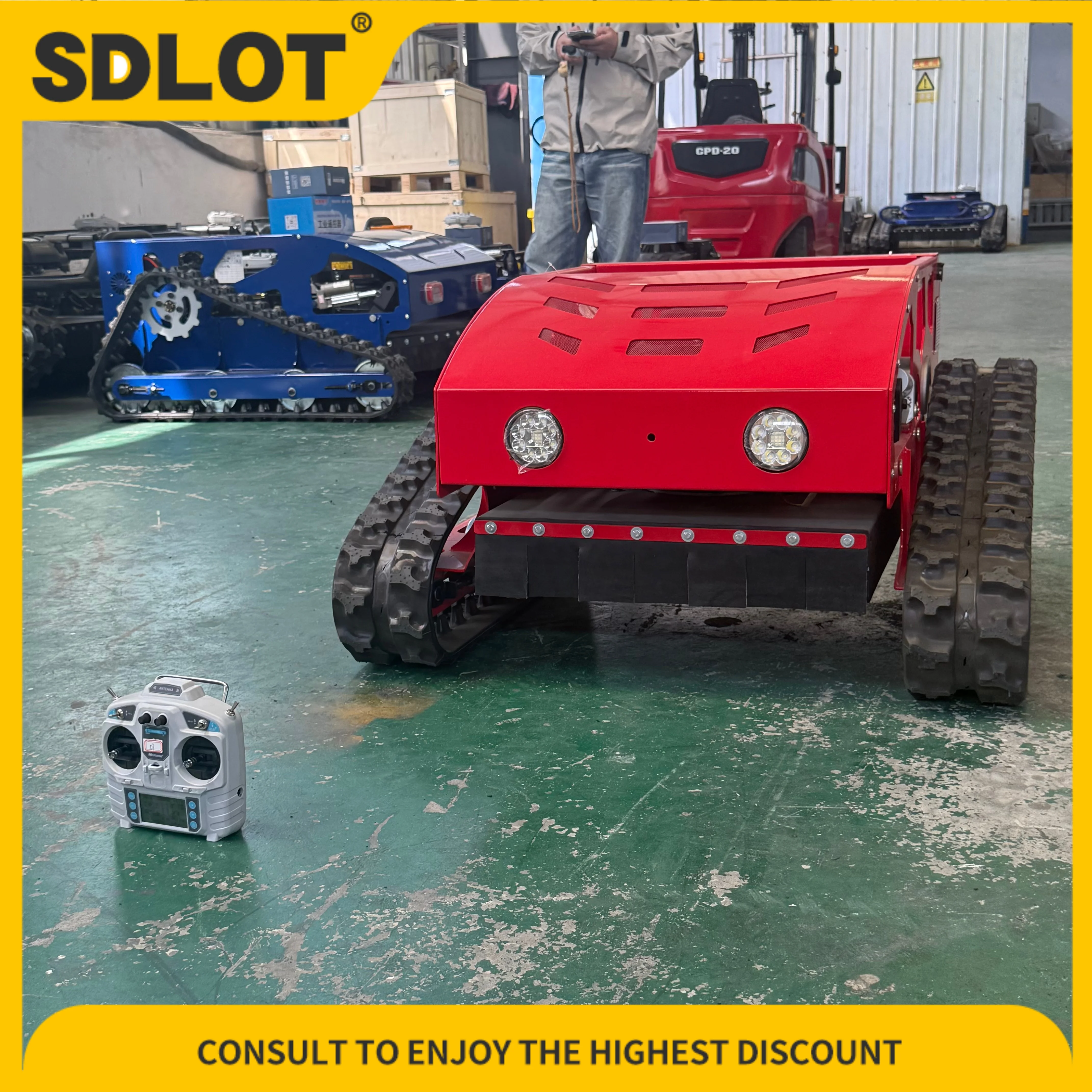 

Efficient trimming slopes hillside Remote Control Lawn Mower Customizable Product fast mowing thick grass easy use