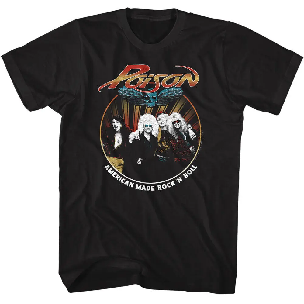 Poison Photo American Made Rock N Roll Men's T Shirt 80's Music Band Merch