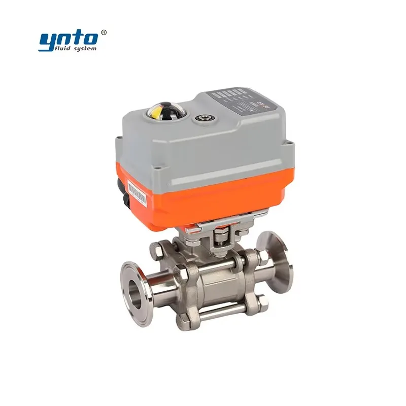 صمام كروي كهربائي مدمج 4 بوصة PPR مع مقبض دوران عالي DN10 12 فولت صحي لوسائط المياه