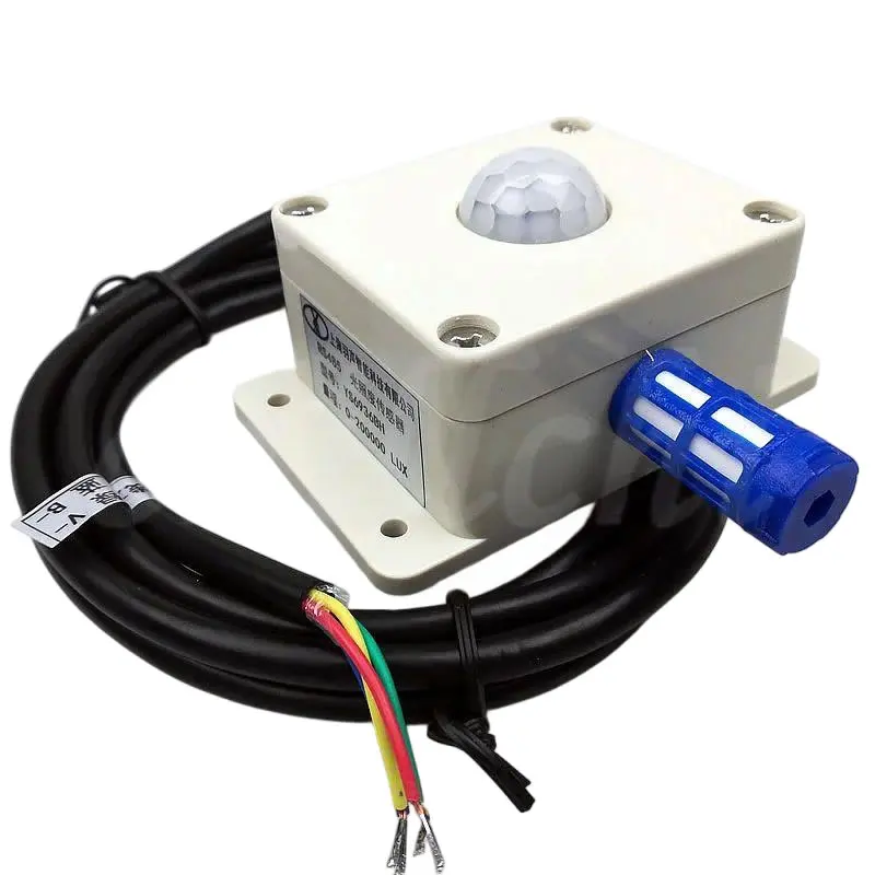 

RS485 Outdoor Illuminance Temperature And Humidity Sensor Three In One Temperature And Humidity Photometer Outdoor Wide Range