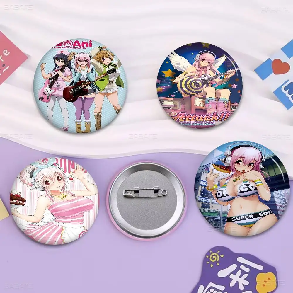 أنيمي سوبر سونيكو دبابيس جديدة لينة زر دبوس مضحك سخيف Gnarpy على لوح التزلج ميمي شارة ألعاب جمع الهدايا #1