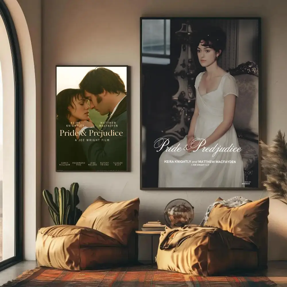 Pride & Prejudice Poster Self-adhesive Wall Mural Art Waterproof Sticker For Bar Room Decor High Quality Print Gift