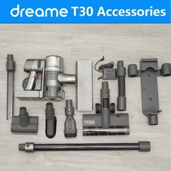 Original Dreame T30 T30Neo Accessories HEPA Filter Roller Brush Motor Dust Cup Tube Host Main  Charging Base