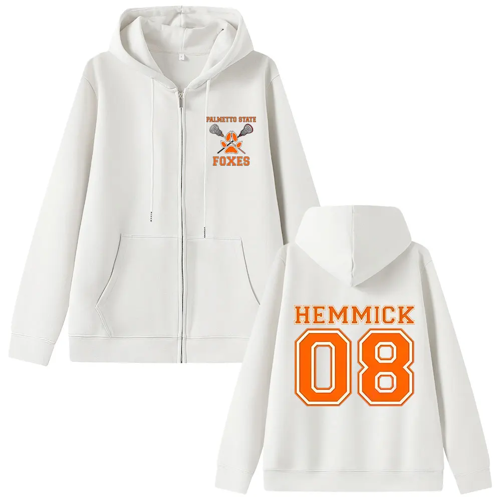 

All for The Game The Foxhole Court Palmetto State Foxes Zipper Hoodie Man Fashion Oversized Jacket Men Women Vintage Zip Up Coat