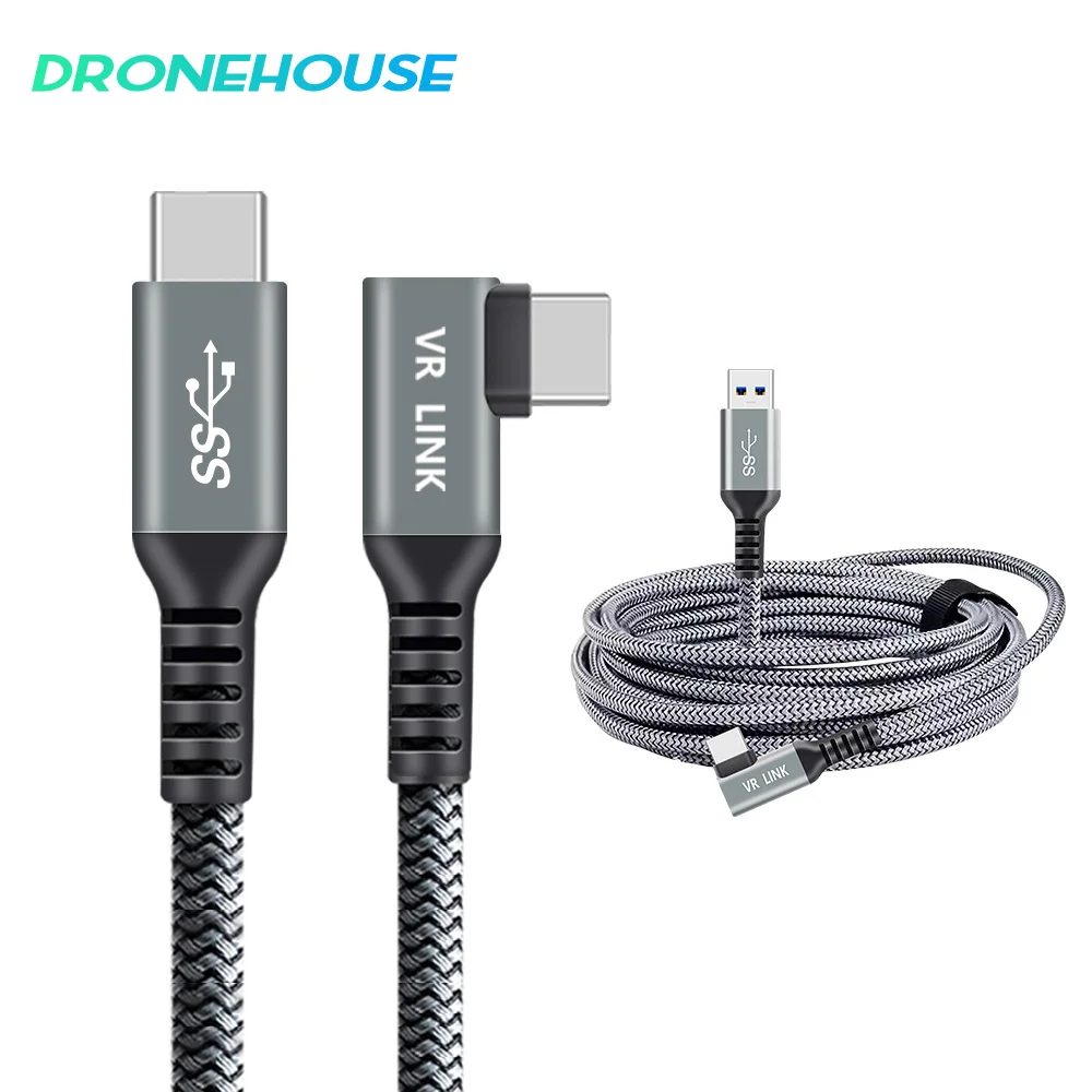 5M/6M/7M VR Link Cable For Oculus Quest 2 Cable Charging Line USB 3.0 Transfer Cable Type-C Adapter VR Accessories