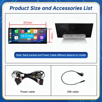 CN Road Top 12.3吋觸控顯示屏,適用於AudiA4 S4 A5 S5 B9 2016-2019款,多媒體播放器,支援Android Auto Link、GPS和CarPlay。 10 最佳銷售 蘋果 CarPlay 奧迪 A4 B9 - №7