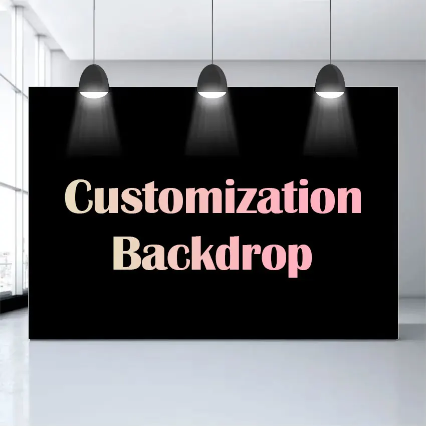 

Customized Birthday Photo Backdrop Spring Wedding Pregnant Baby Shower Banner Personalized Background Photozone Studio Prop