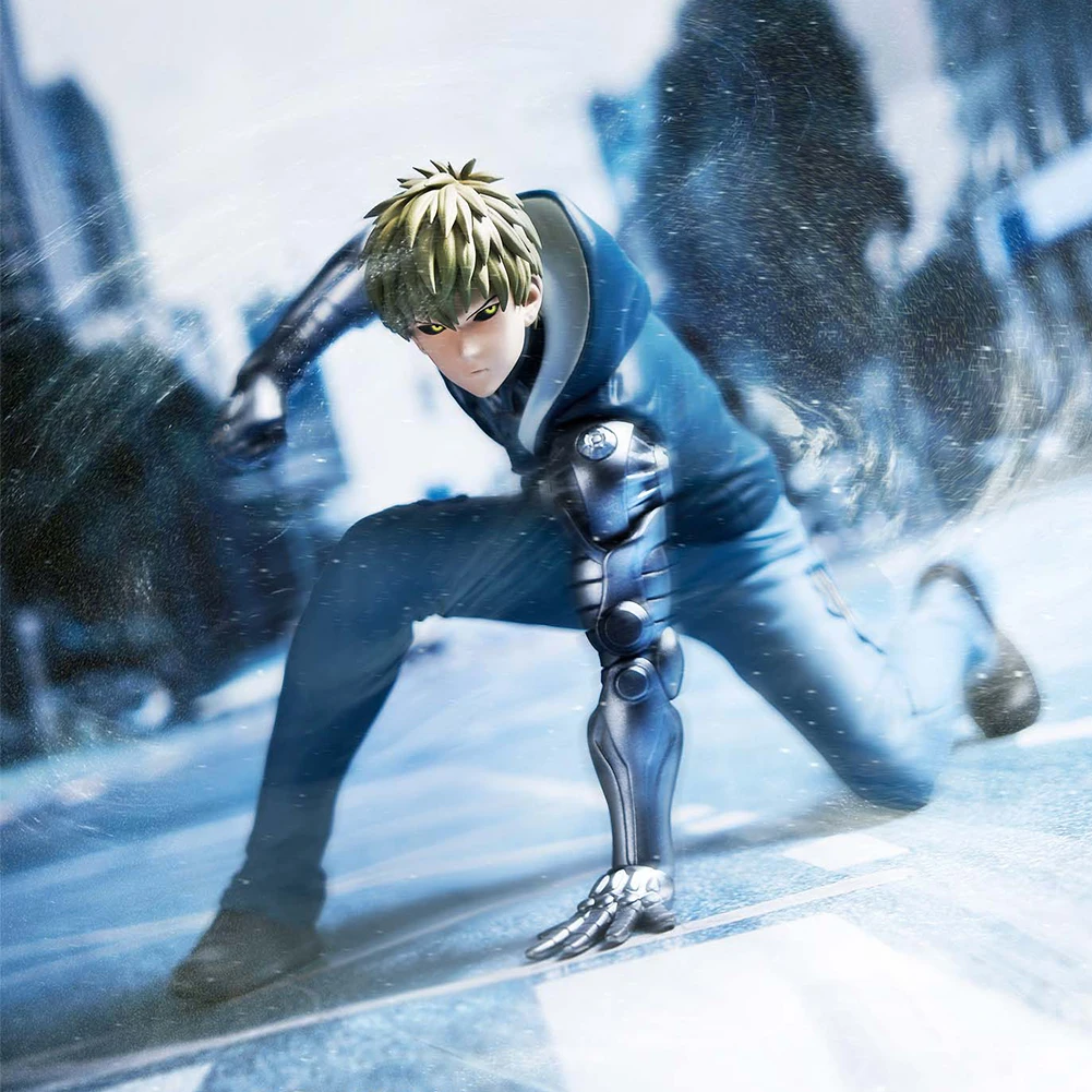 أنيمي الشكل سايتاما الشكل كيب أصلع سايتاما جينوس عمل الشكل الدائمة لعبة مجسمة مجموعة ثابتة سطح المكتب الحلي #3