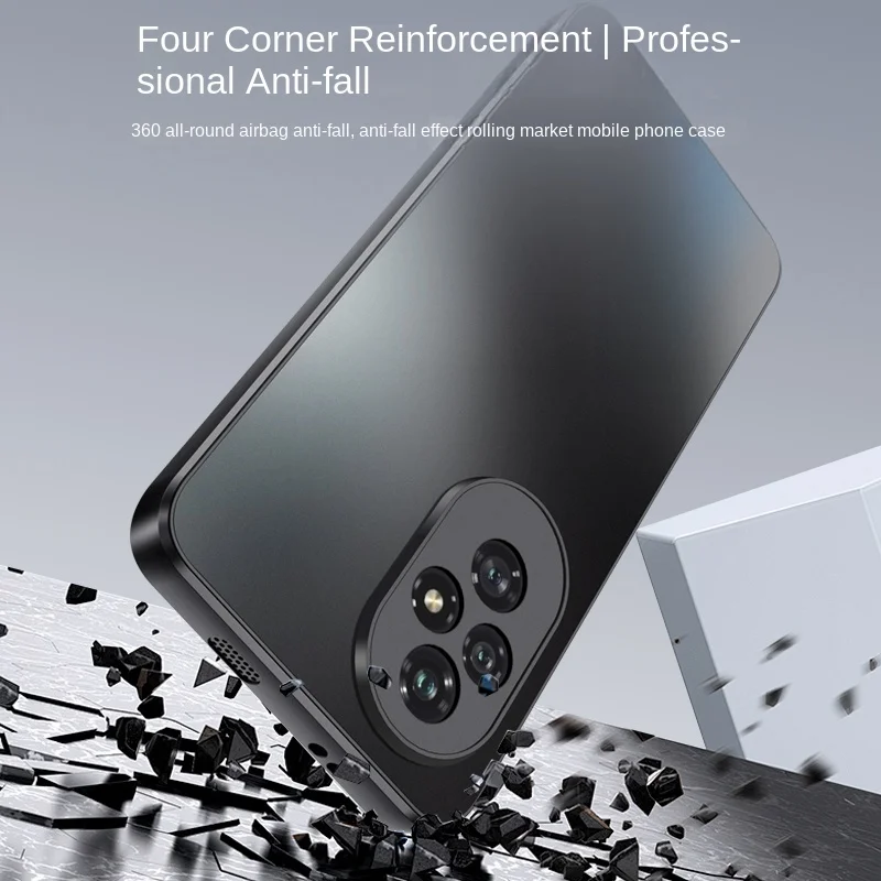 For Huawei Honor 200 Pro 200 100 Pro 100 Matte Feel Lens All-Inclusive Anti-Slip and Anti-Shock Case