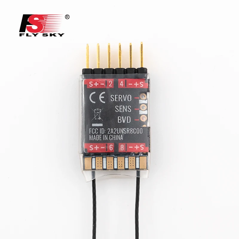 FlySky FS-SR8C Kiến Giao Thức Ăng Ten Kép Đầu Tiếp Nhận Micro Hỗ Trợ 8 PWM Kênh Tín Hiệu Đầu Ra/Dual-Cách Truyền Tải Cho rc Mô Hình