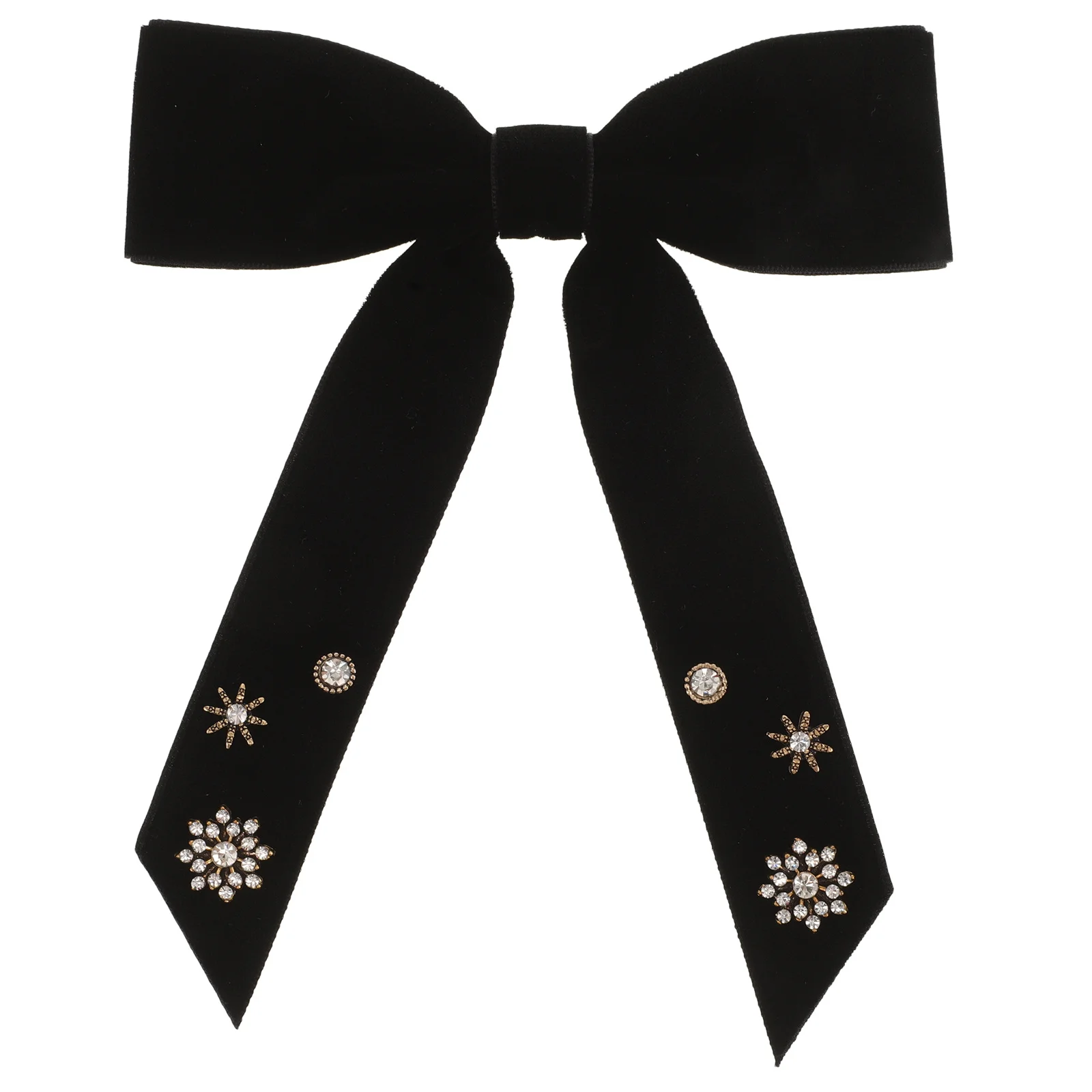 

Vintage Burgundy Bow Tie Brooch Women Pre-Tied Crystal Rhinestone Snowflake Collar Pin Party Dress Accessories