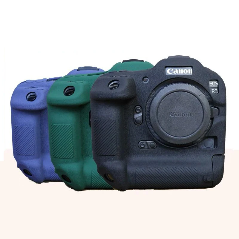 Rubber Silicon Sleeve Armor Skin Case Body Cover Protector for Canon EOS R3 EOSR3 Mirrorless Camera Shell Protective Soft Bag