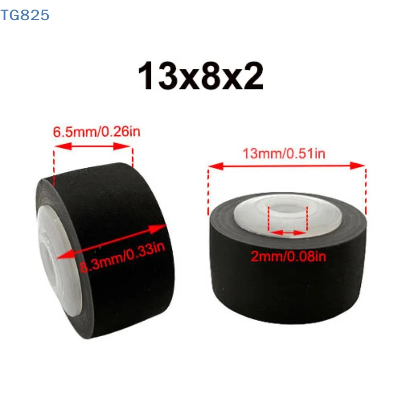 【AN】1Pcs 13x8.3x6.5x2mm Rubber Pinch Roller Belt Pulley Audio Recorder Cassette Deck For 700 800 777 4500 9930 9940 For Sanyo