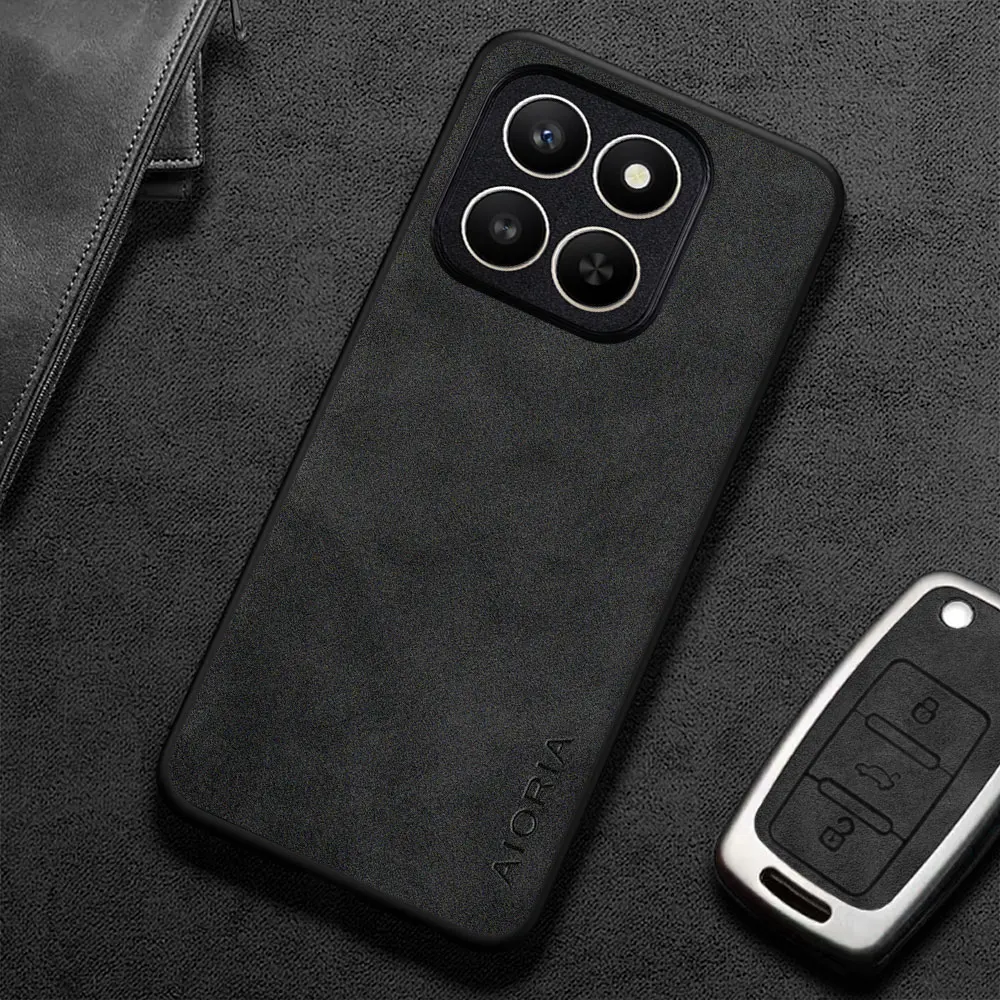 حافظة لهاتف Honor X7D X7C X7B X7A كابا فاخرة على طراز الأعمال قسط من جلد البولي يوريثان غطاء هاتف ريترو كوكه فوندا #5